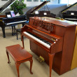2004 Yamaha Queen Anne console, dark cherry - Upright - Console Pianos